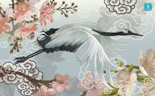 Japanese Crane Wallpaper