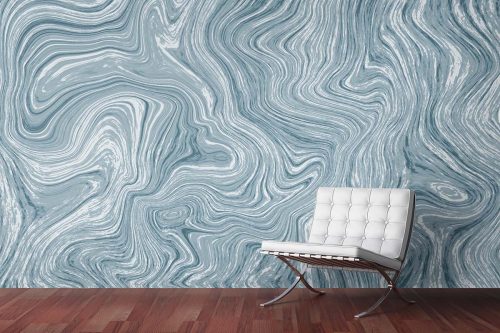 Artistic Blue Marble Wallpaper (SM-Marble-008)