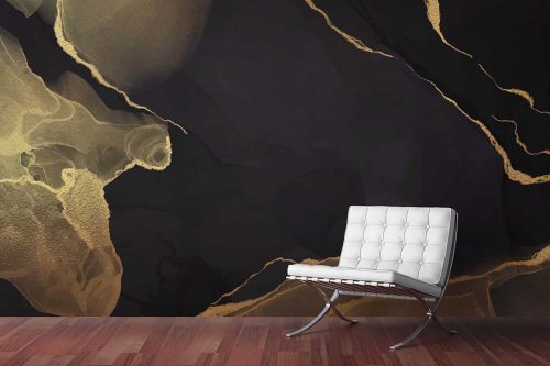 Black Beauty Marble Wallpaper (SM-Marble-012)