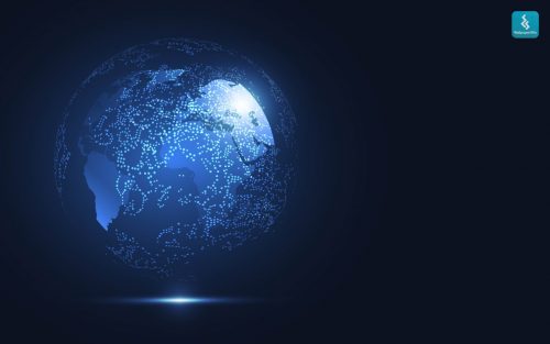 Blue Bliss Planet Galaxy Wallpaper