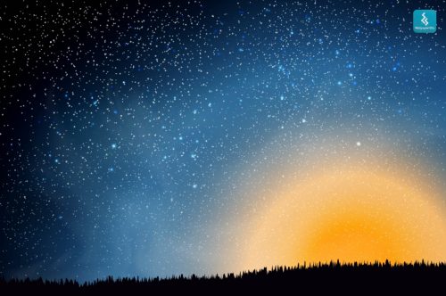 A Fiery Glow Galaxy Wallpaper