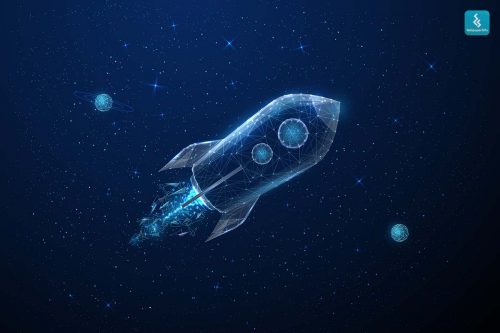 Shooting Stars Rocket Galaxy Wallpaper (SM-Galaxy-055)