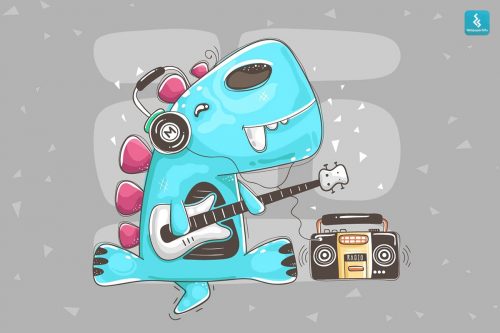 Cute Dinosaur Wallpaper