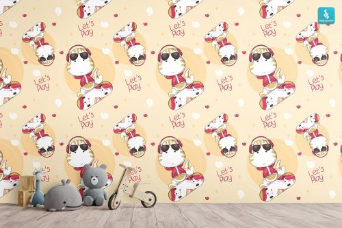 Dinosaur Play Time Wallpaper (SM-Kids-166)