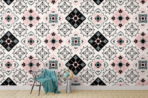 Floored by Pink Mandala Wallpaper (SM-Mandala-018)