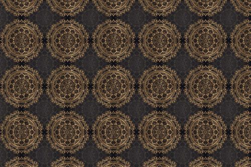 Golden Glory Mandala Wallpaper (SM-Mandala-021)