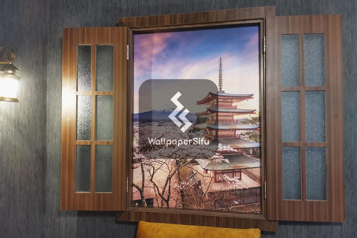 Cafe Scenery Wallpaper Uptown