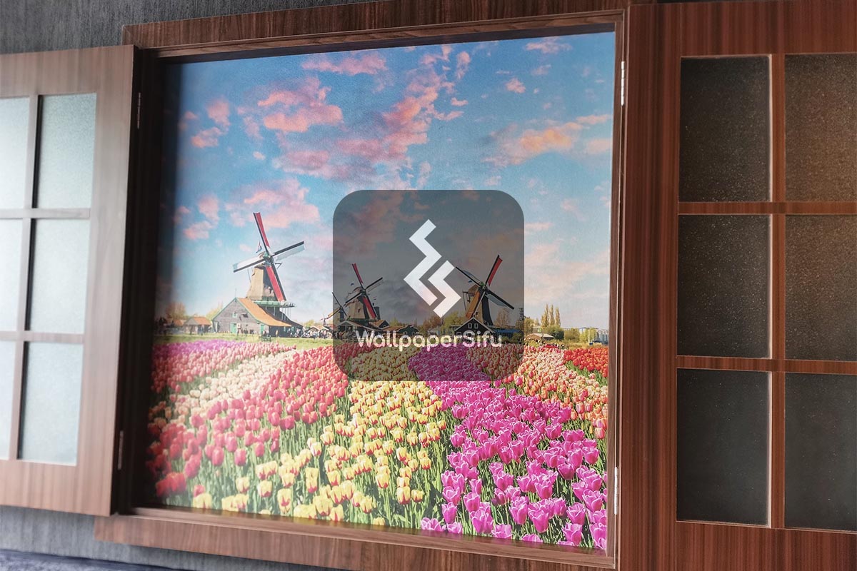 Cafe Scenery Wallpaper Uptown