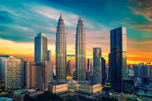 Dawn in KLCC City Wallpaper (SMP-City-001)