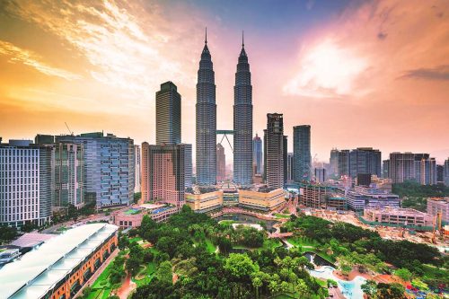 KLCC Evening View Mural Wallpaper (SMP-City-002)
