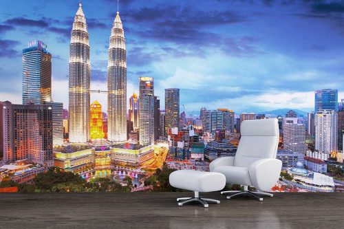 KLCC Night View Mural Wallpaper (SMP-City-007)