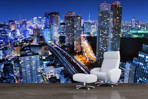 Tokyo City Night View Mural Wallpaper (SMP-City-017)
