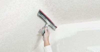 Sanding the wall