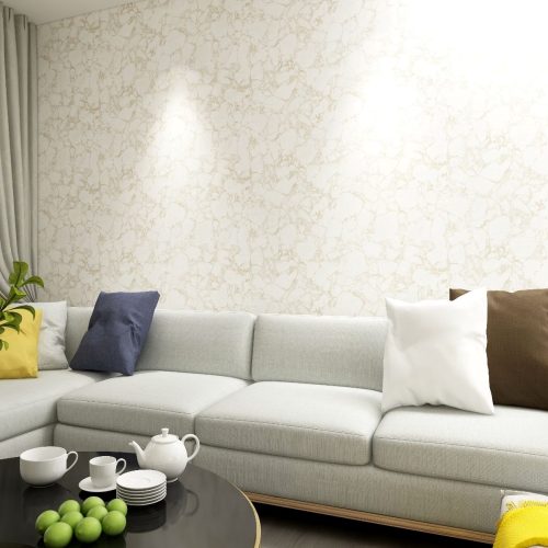 White Marble Beige Stripe Korean Wallpaper Supreme 10210-2