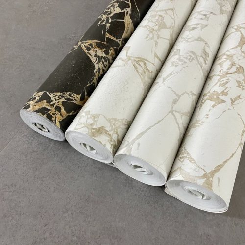 White Marble Beige Stripe Korean Wallpaper Supreme 10210-3 - Image 8
