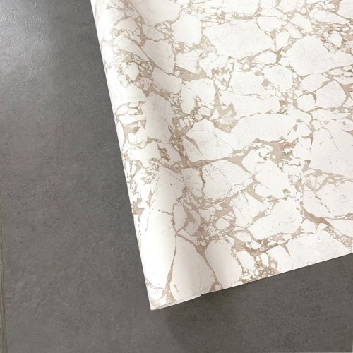 White Marble Beige Stripe Korean Wallpaper Supreme 10210-3 - Image 5