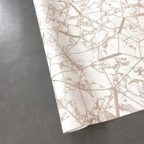 White Marble Beige Lines Korean Wallpaper Supreme 10211-3 - Image 5