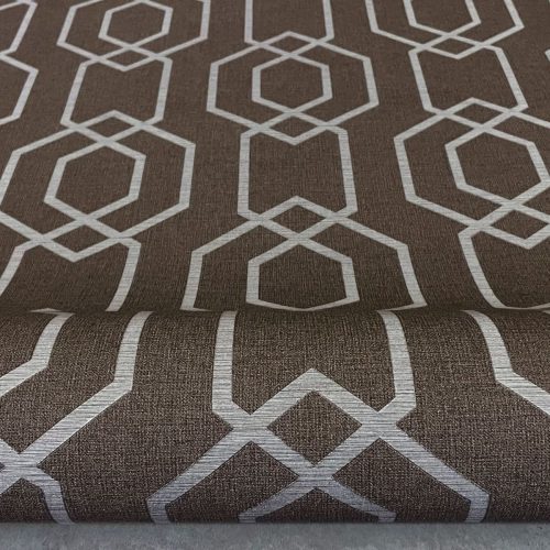 Brown Geometric Pattern Korean Wallpaper Supreme 10215-4 - Image 4