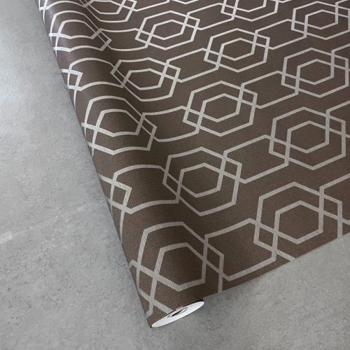 Brown Geometric Pattern Korean Wallpaper Supreme 10215-4 - Image 5